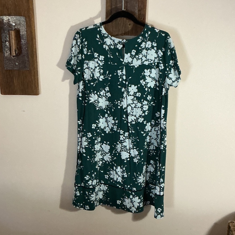 J Jill Everwear Collection Floral Green and White Dress - Picture 5 of 5